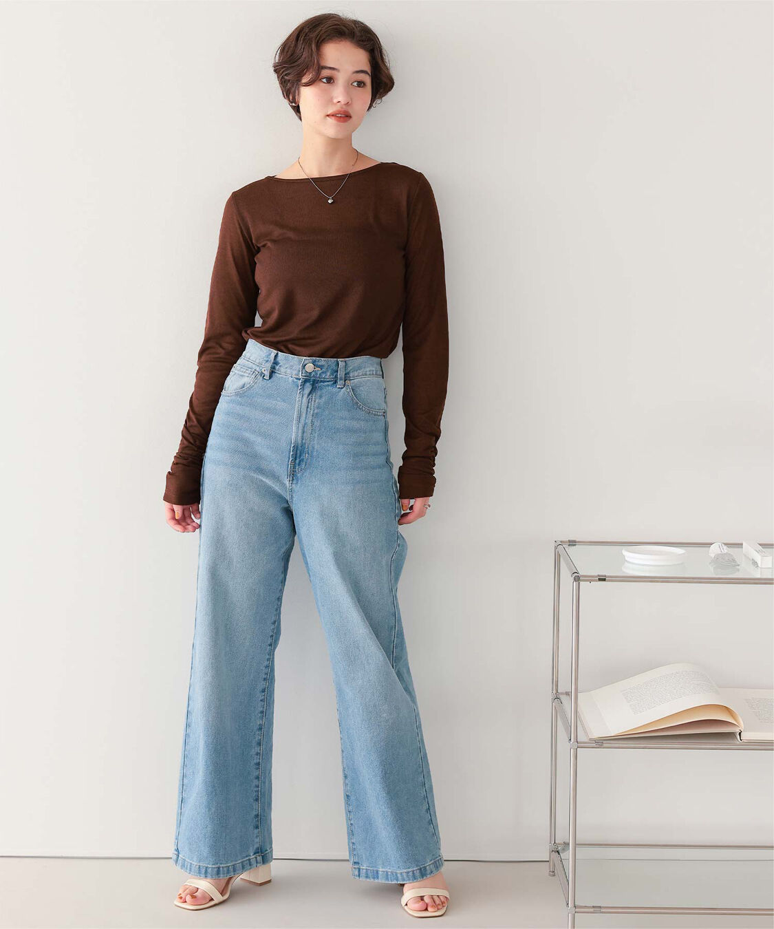 titivate「着心地抜群シアーボートネックトップス」|Tシャツ・カットソー|