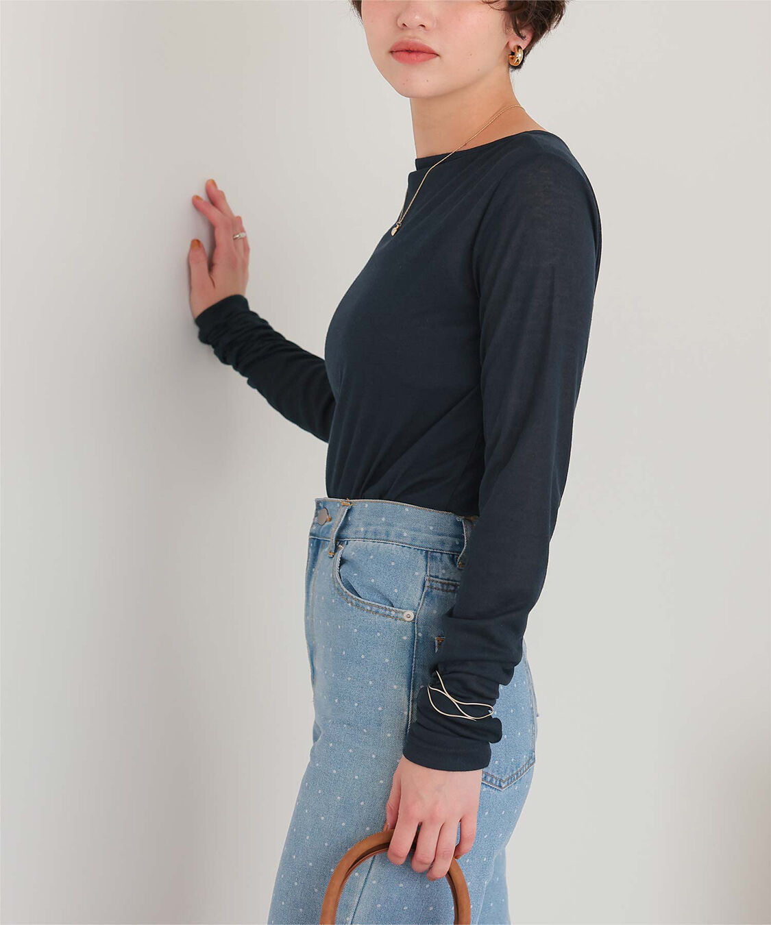 titivate「着心地抜群シアーボートネックトップス」|Tシャツ・カットソー|