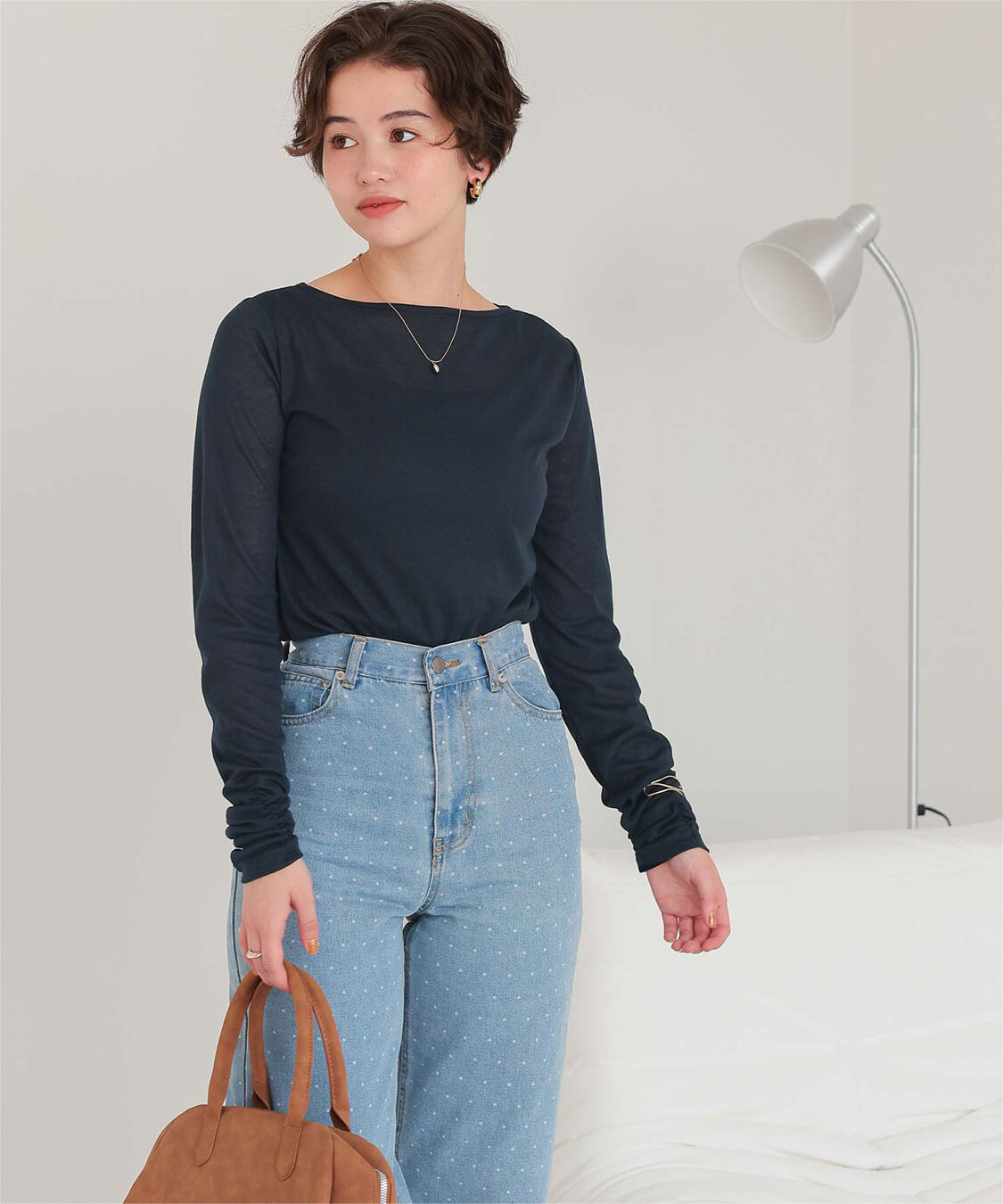 titivate「着心地抜群シアーボートネックトップス」|Tシャツ・カットソー|