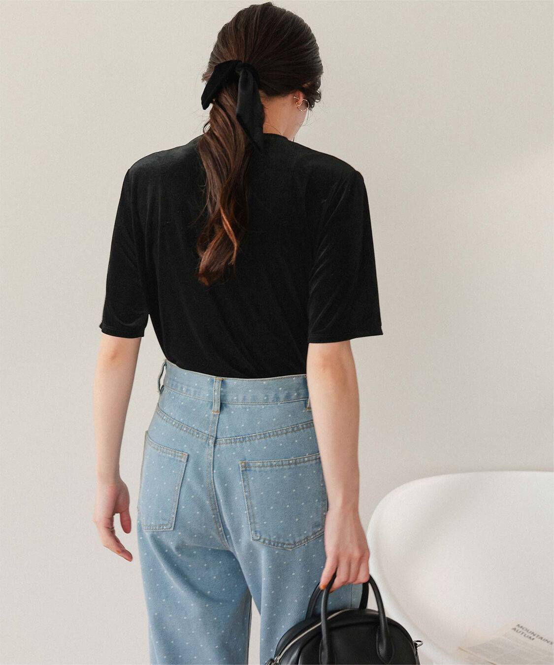 titivate「シアーベロア半袖Tシャツ」|Tシャツ・カットソー|