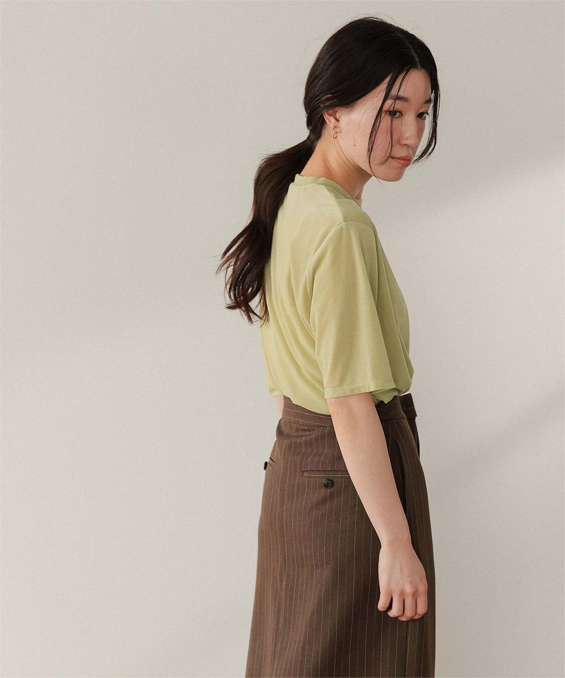 titivate「シアーベロア半袖Tシャツ」|Tシャツ・カットソー|