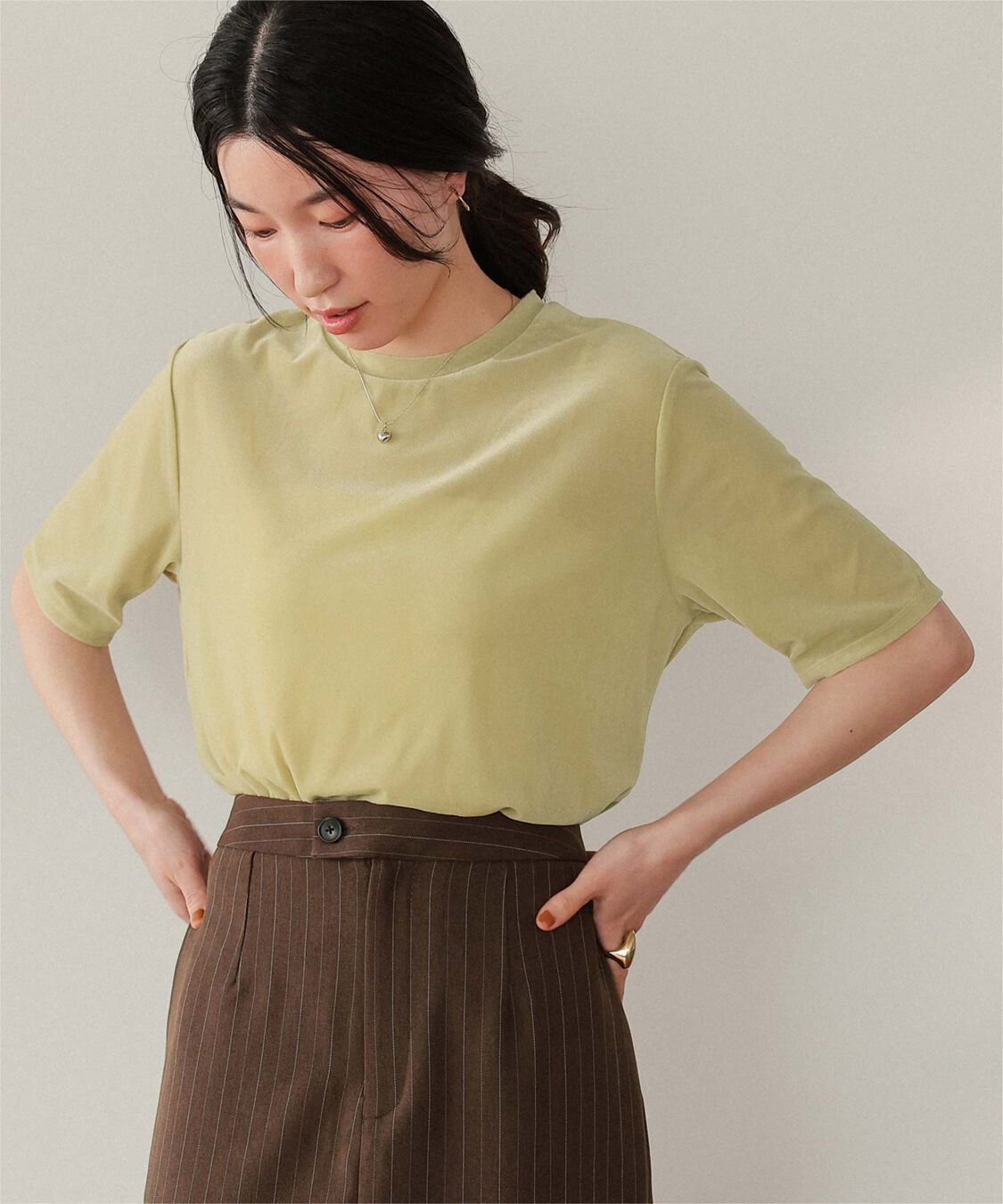 titivate「シアーベロア半袖Tシャツ」|Tシャツ・カットソー|