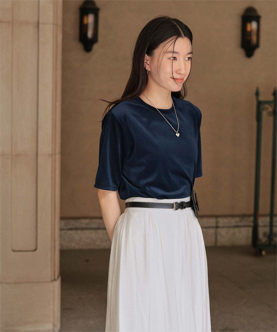 titivate「シアーベロア半袖Tシャツ」|Tシャツ・カットソー|