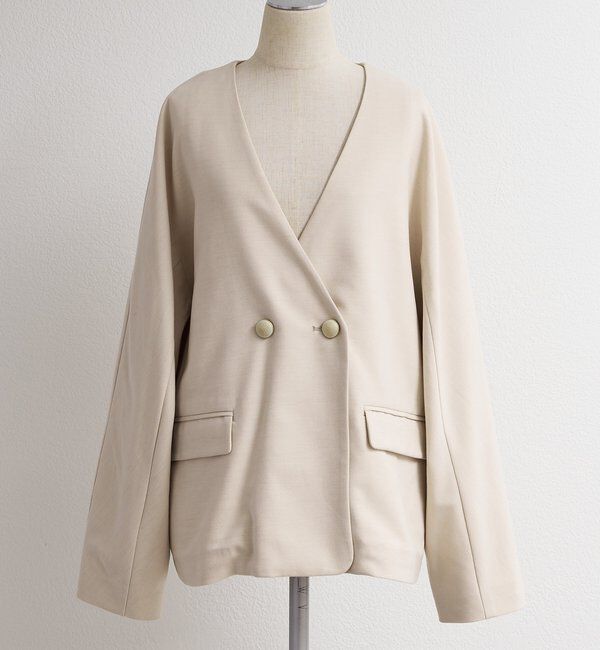  「ラペルレスジャケット」|テーラードジャケット|