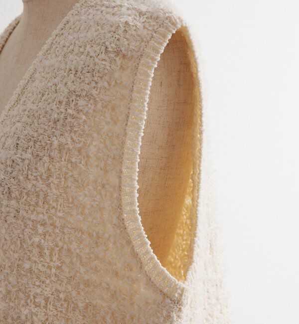  「ツィードライクニットベスト」|ニット・セーター|