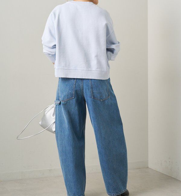  「ロゴ刺繍ショートスウェット」|プルオーバー|