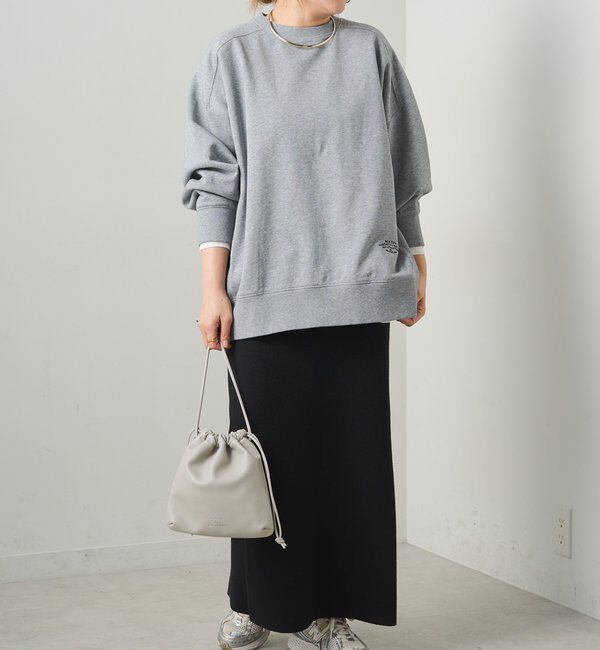  「ロゴ刺繍チュニックスウェット」|プルオーバー|