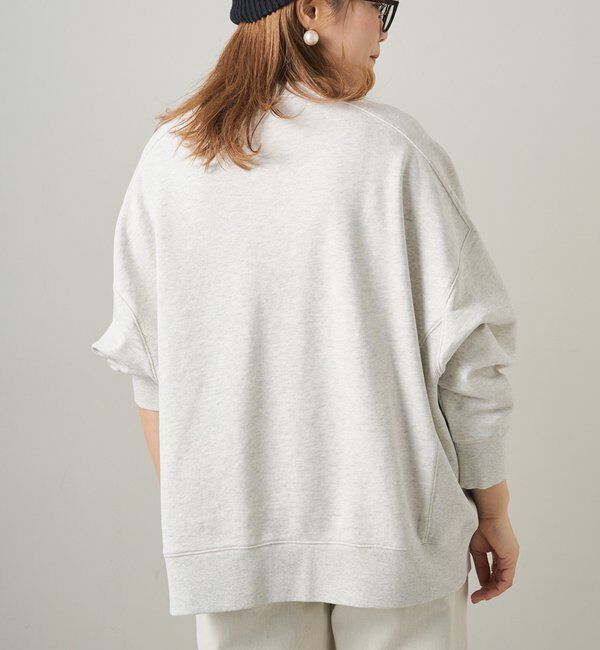  「ロゴ刺繍チュニックスウェット」|プルオーバー|