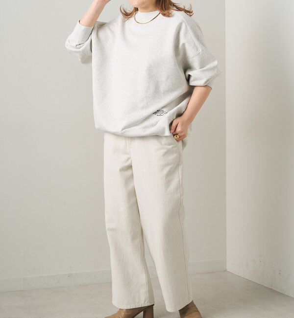  「ロゴ刺繍チュニックスウェット」|プルオーバー|