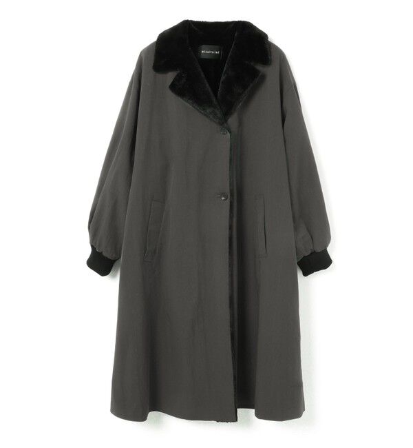 mizuiro ind「mizuiro ind バックボアコート」|その他|ダークグレー