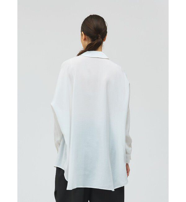 mizuiro ind「mizuiro ind ワイドチュニックシャツ」|シャツ・ブラウス|