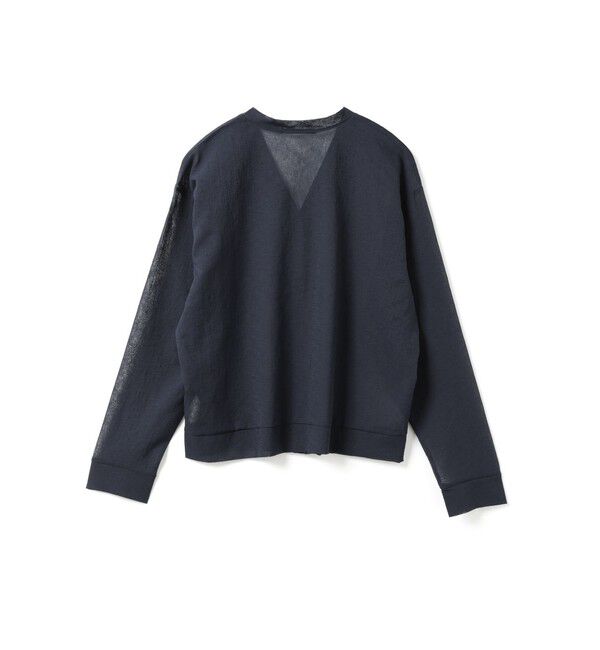 mizuiro ind「mizuiro ind ワッシャーボイルVネックカーディガン」|カーディガン|