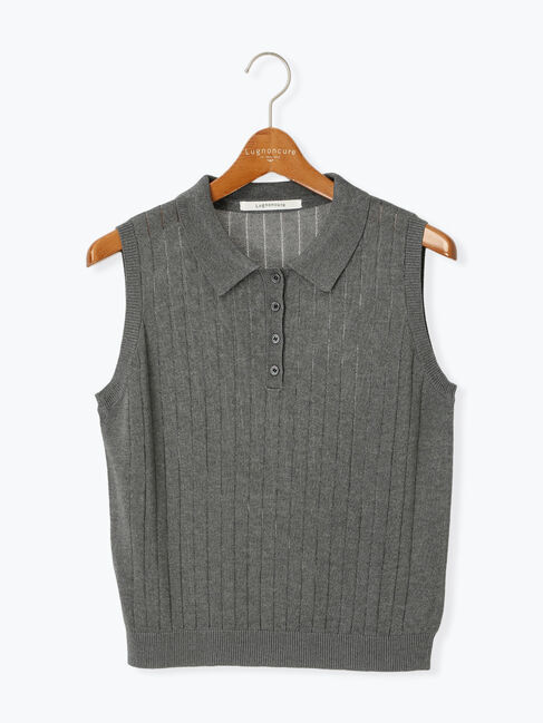 Lugnoncure「針抜きシアーポロニット」|ニット・セーター|