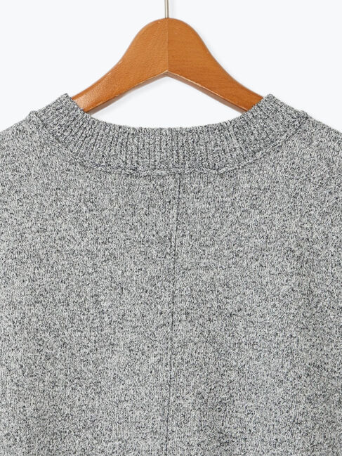 Lugnoncure「バックスリットメランジトップス」|ニット・セーター|