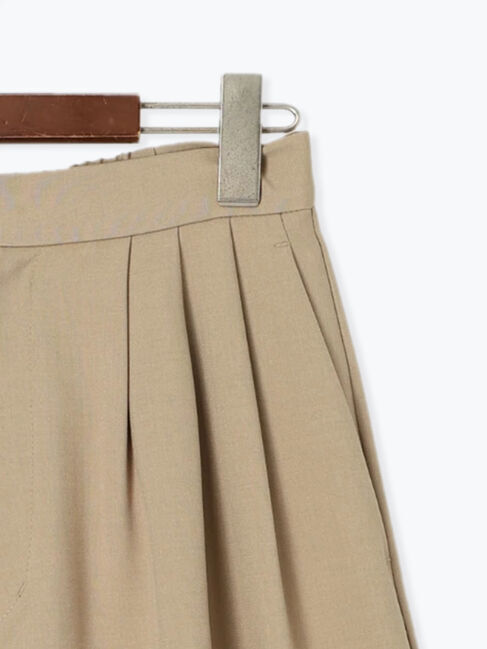 Te chichi「金釦麻調タックガウチョパンツ（セットアップ可）」|その他|