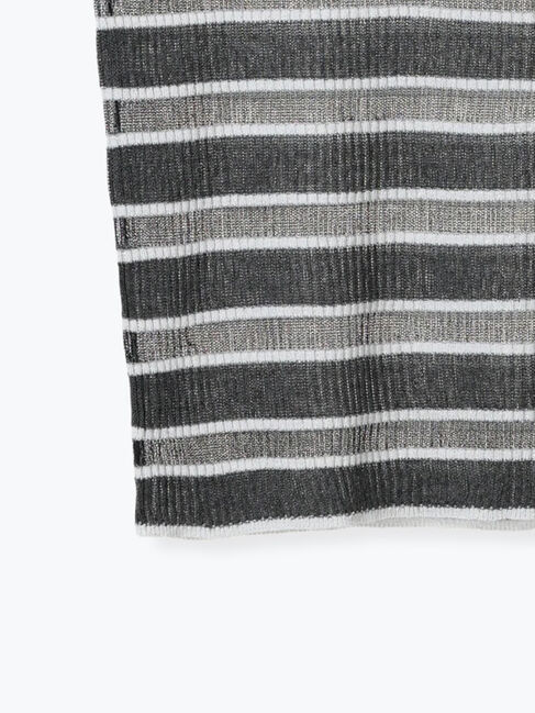 Te chichi「シアーマルチボーダーハーフスリーブニット」|ニット・セーター|