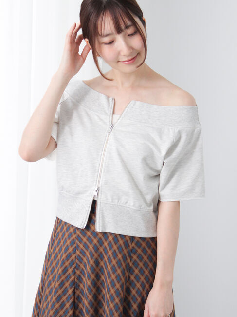 Te chichi TERRASSE「ダブルジップオフショルカットトップス」|その他|