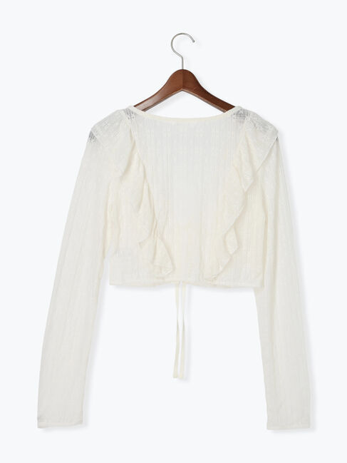 Te chichi TERRASSE「カットレースボレロカーディガン」|カーディガン|