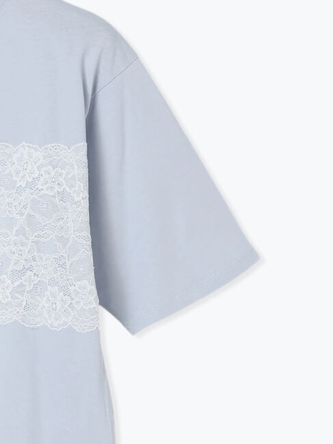 Te chichi TERRASSE「レースロゴプリントTシャツ」|Tシャツ・カットソー|
