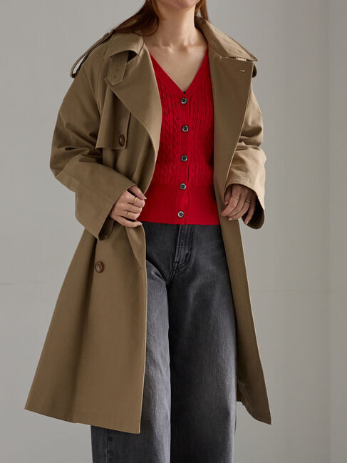 Te chichi「オーバーサイズトレンチコート《2025Autumn catalog vol.2 item》」|その他|ベージュ