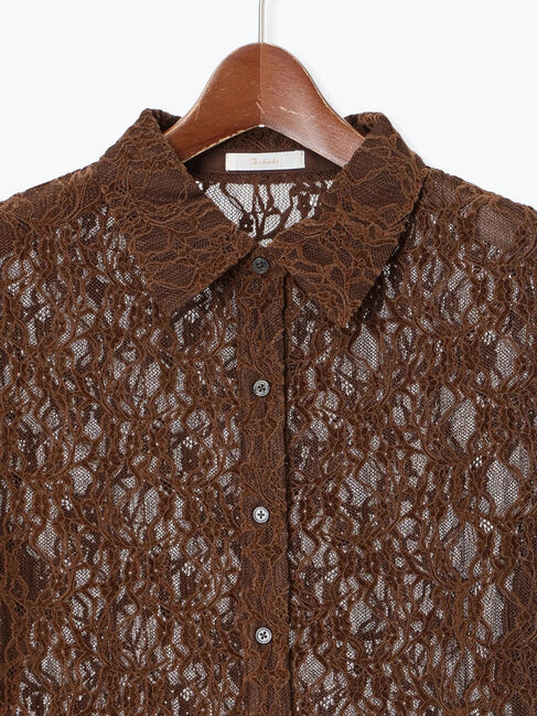 Te chichi「起毛レースシャツ」|シャツ・ブラウス|