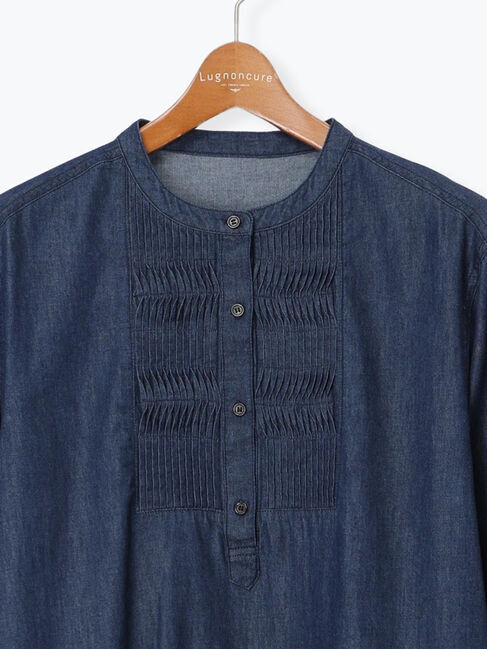 Lugnoncure「ピンタックデニムワンピース」|ワンピース|