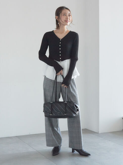 Te chichi「【宮本茉由着用】グレンチェックスラックス」|その他|