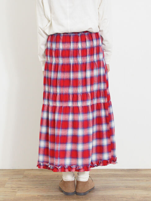 Samansa Mos2「シャーリングティアードスカート」|スカート|