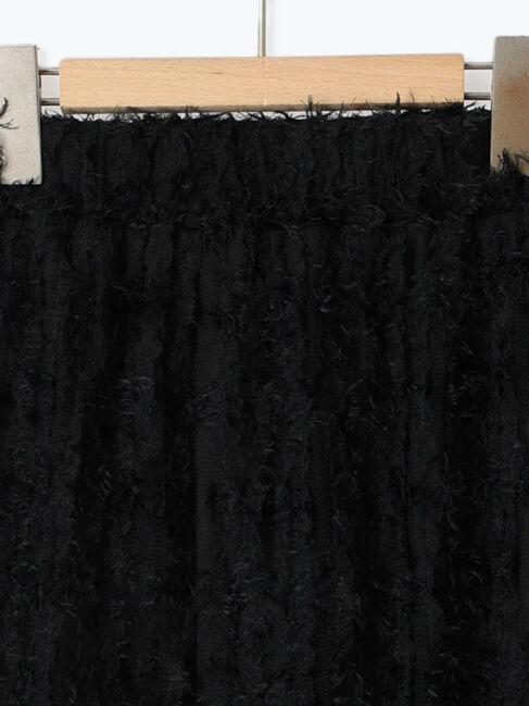 Samansa Mos2 blue「フリンジレーススカート」|スカート|