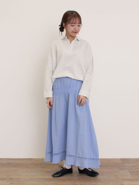 Samansa Mos2「2WAYシャーリングスカート」|スカート|