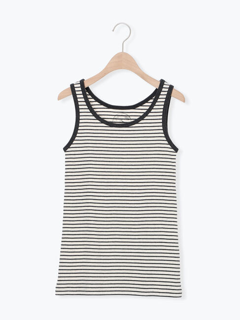 Samansa Mos2「テレコノースリ」|Tシャツ・カットソー|ブラック