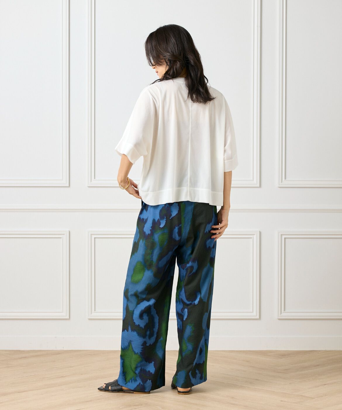 INED「《大きいサイズ》シアーオーバーサイズカットソー」|Tシャツ・カットソー|