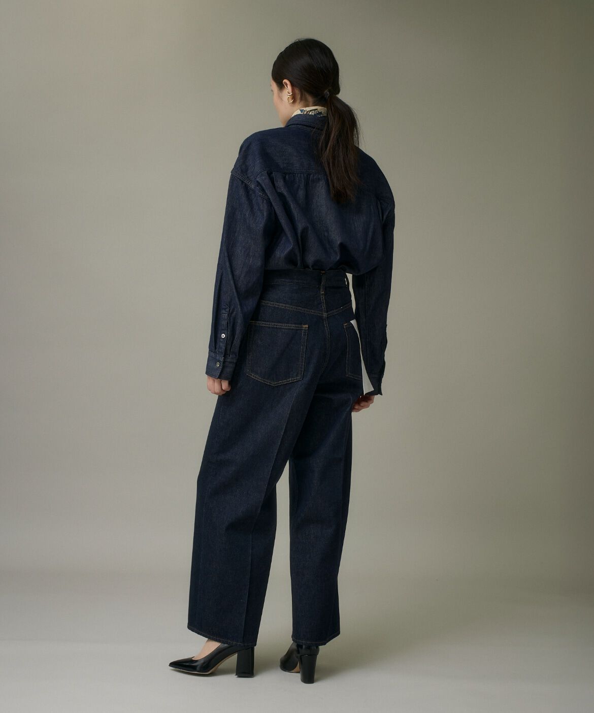 I.T.'S international「オーバーサイズ反応染デニムシャツ」|シャツ・ブラウス|