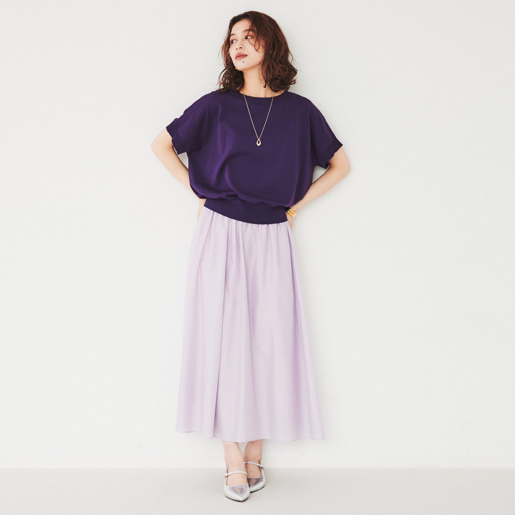 UNTITLED「【2WAY/薄手/清涼感】コットンエステル サマーニット」|ニット・セーター|