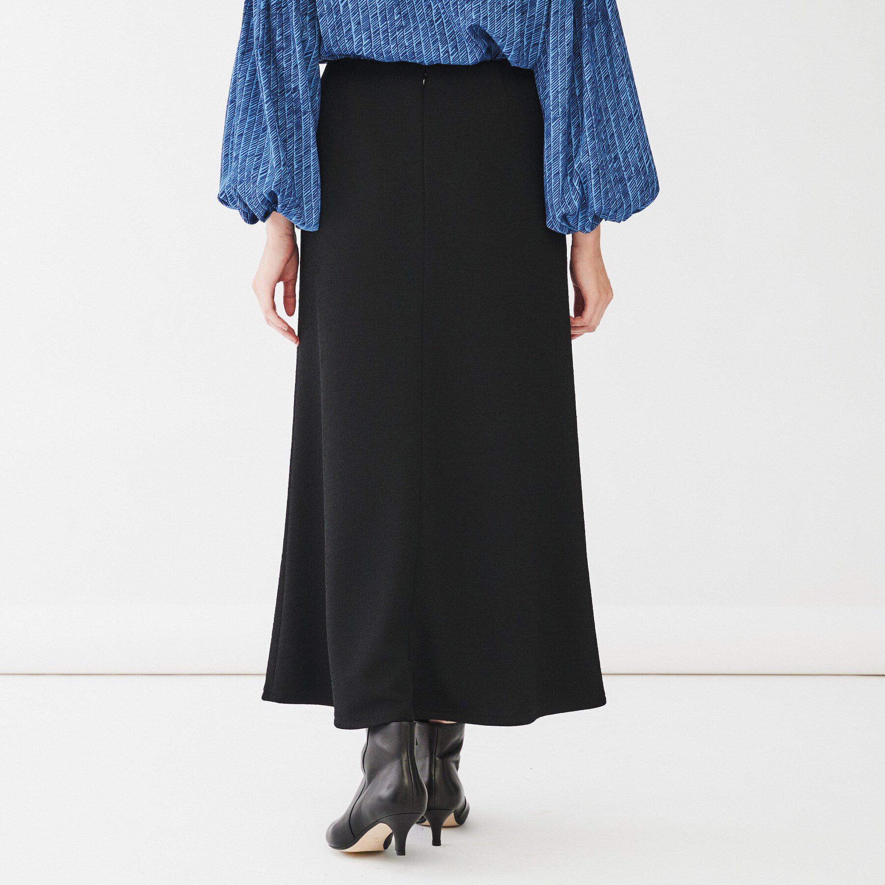 UNTITLED「【ストレッチ/オールシーズン対応】スラブジャージフレアスカート」|スカート|