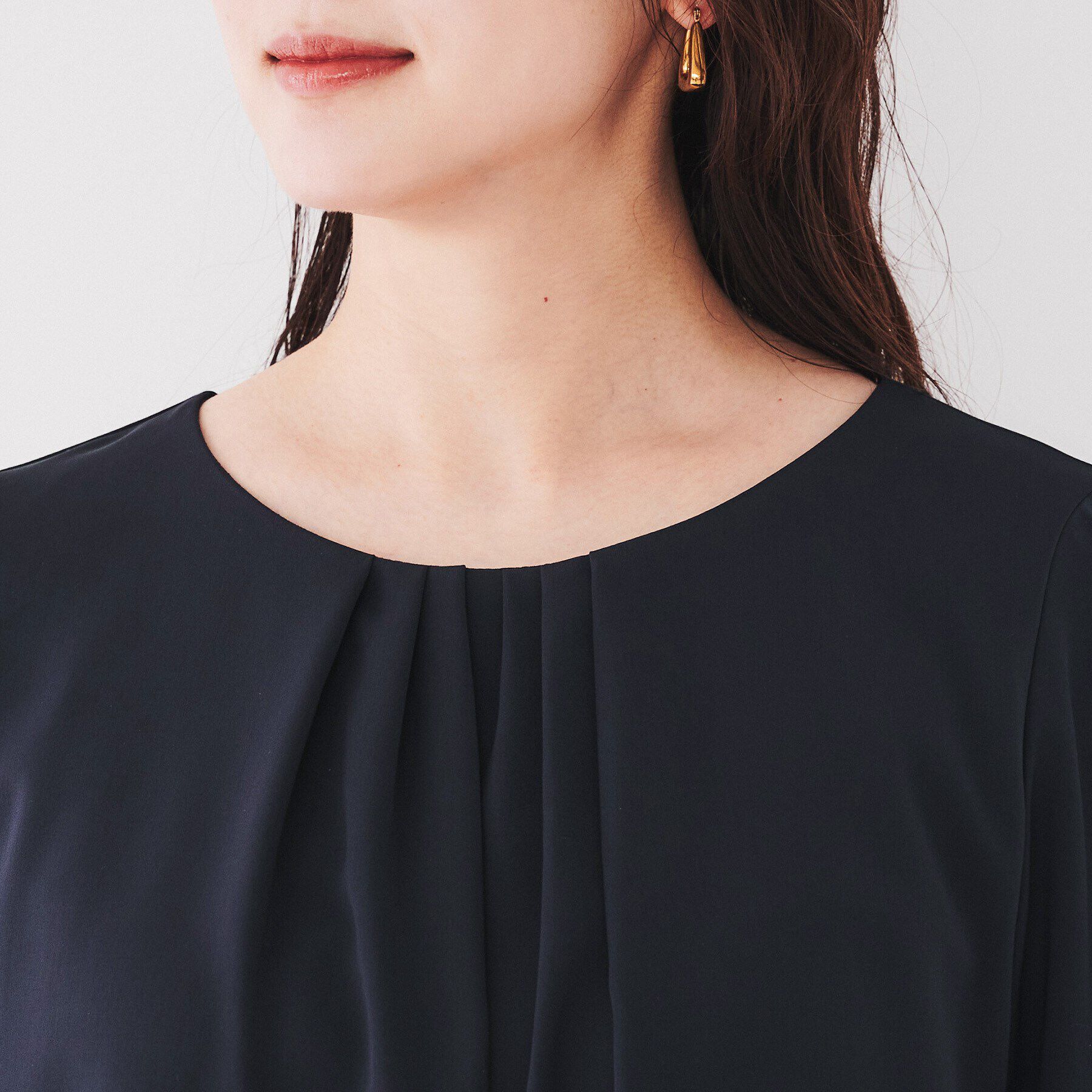 UNTITLED「【通勤スーツ/入卒/セレモニー】ドッキングインナーブラウス」|シャツ・ブラウス|