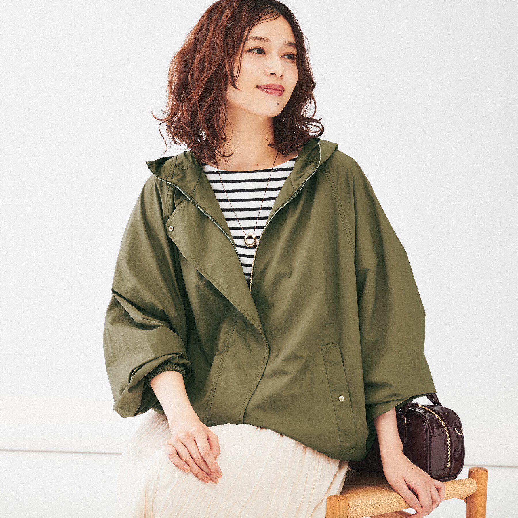 UNTITLED「【撥水/軽い】ナイロンマウンテンパーカー」|ブルゾン・スタジャン|オリーブグリーン(0