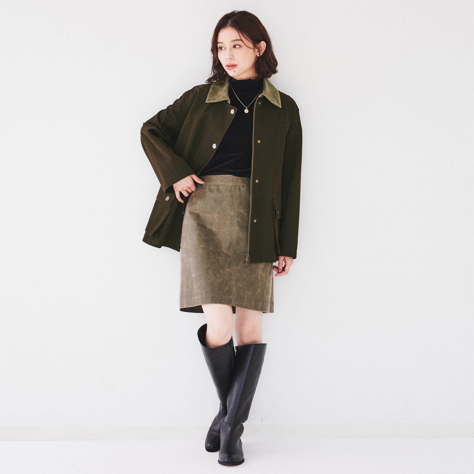 UNTITLED「【ヴィンテージ感】コットンモール ショートブルゾン」|ブルゾン・スタジャン|