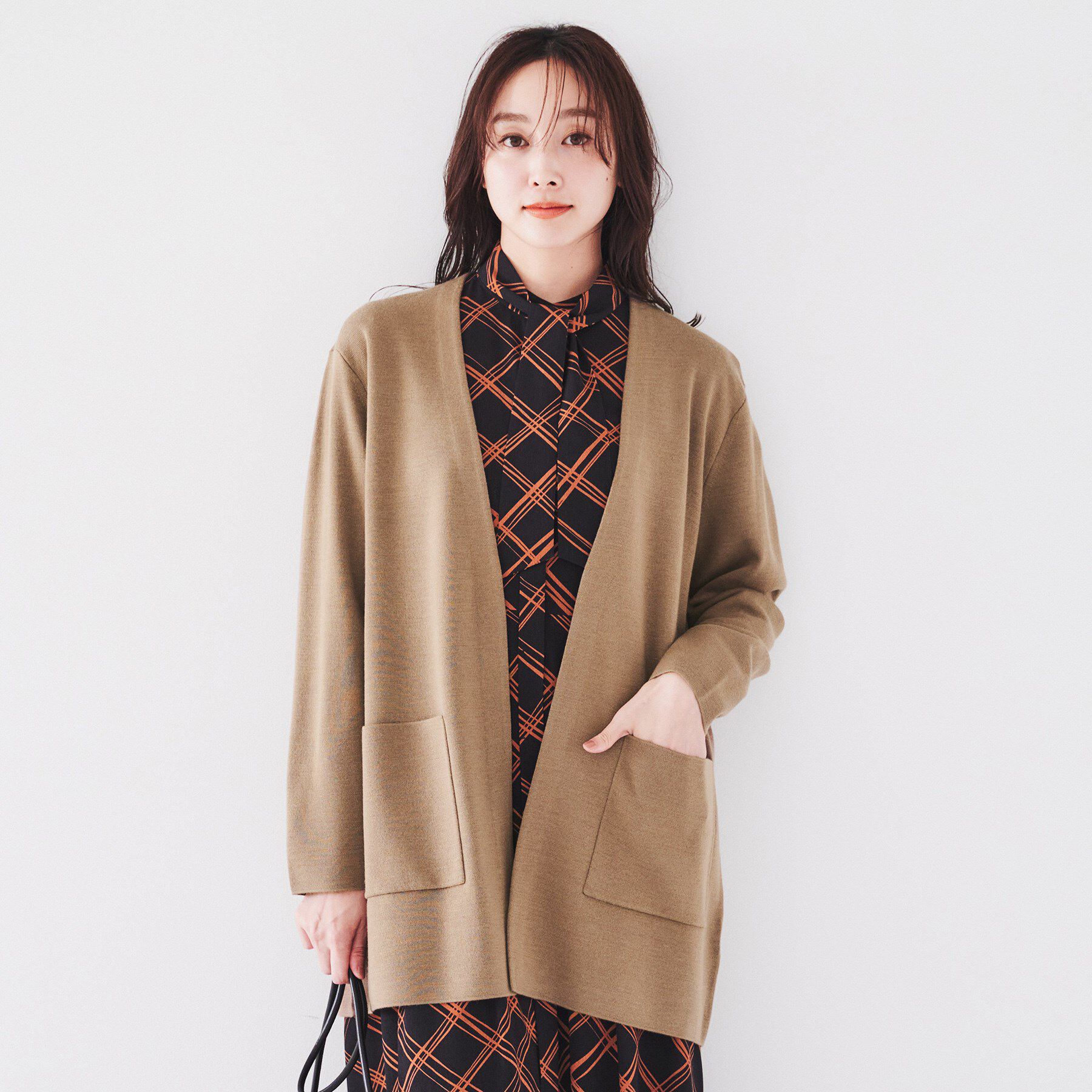 UNTITLED「【きれいめ/洗える】ミラノリブ ロングニットカーディガン」|カーディガン|