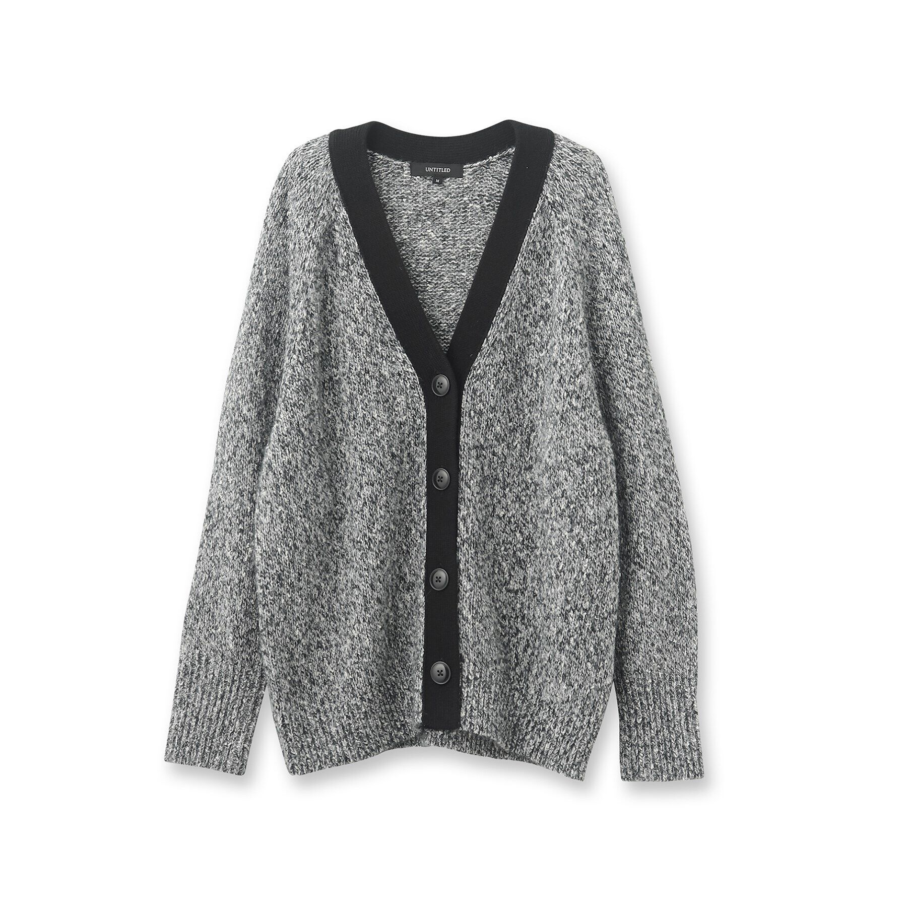 UNTITLED「【ゆったり/こなれ感】ミックスツイストカーディガンニット」|カーディガン|