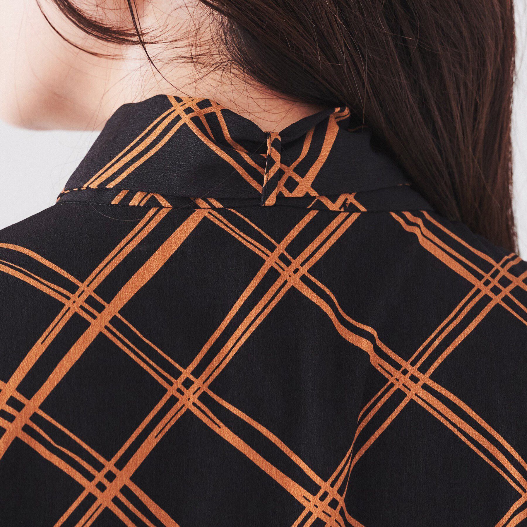 UNTITLED「【2WAY/きちんと感】チェック柄ボウタイワンピース」|ワンピース|