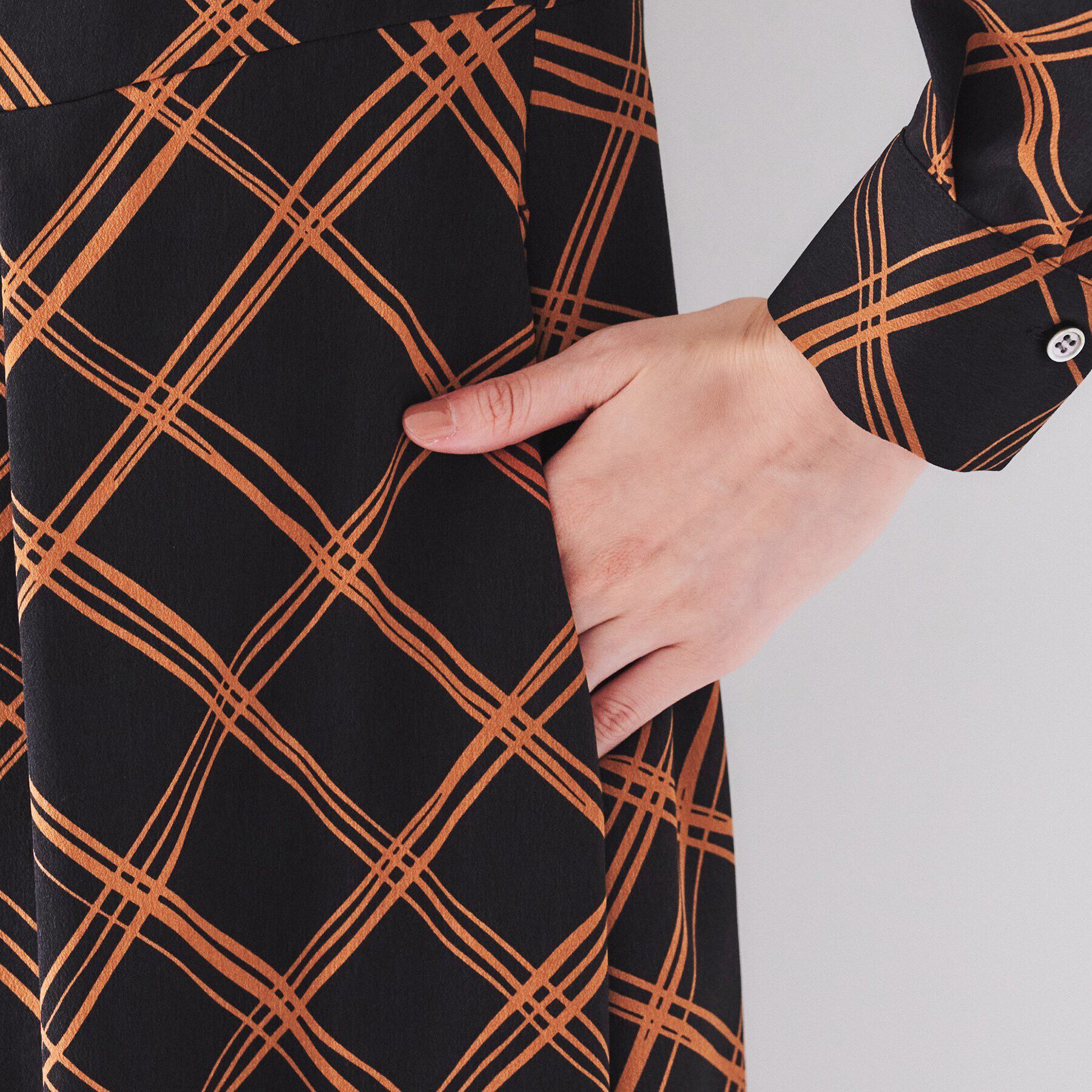 UNTITLED「【2WAY/きちんと感】チェック柄ボウタイワンピース」|ワンピース|