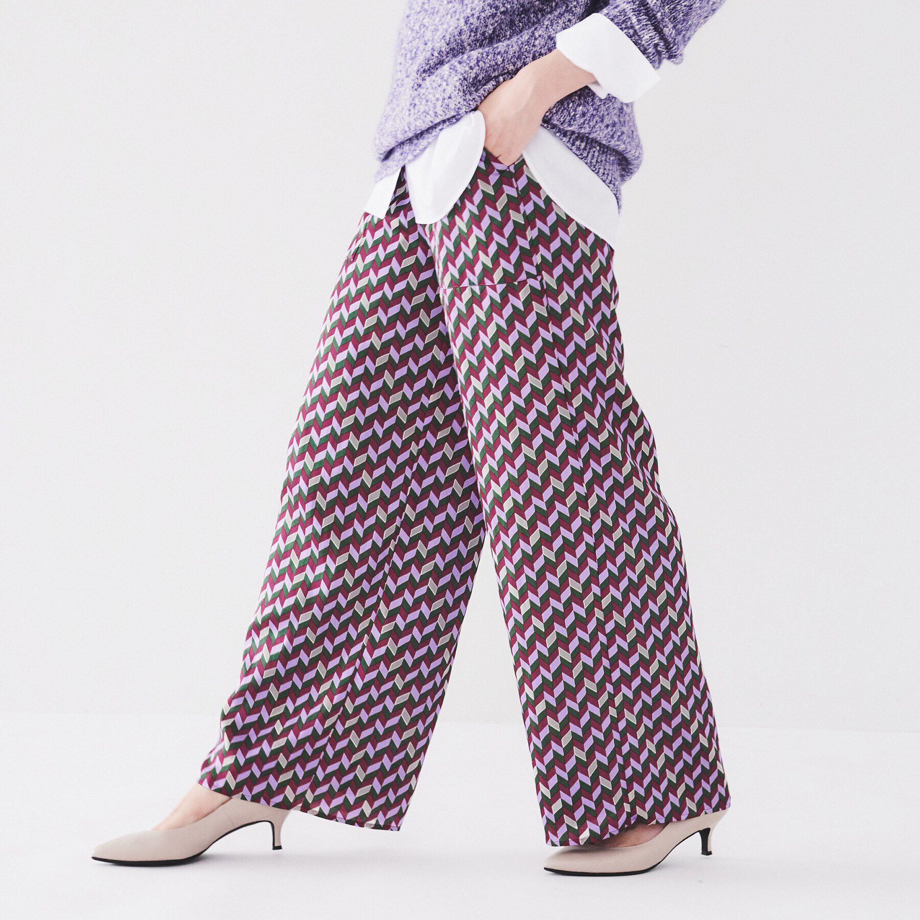 UNTITLED「ジオメトリック柄イージーパンツ」|その他|