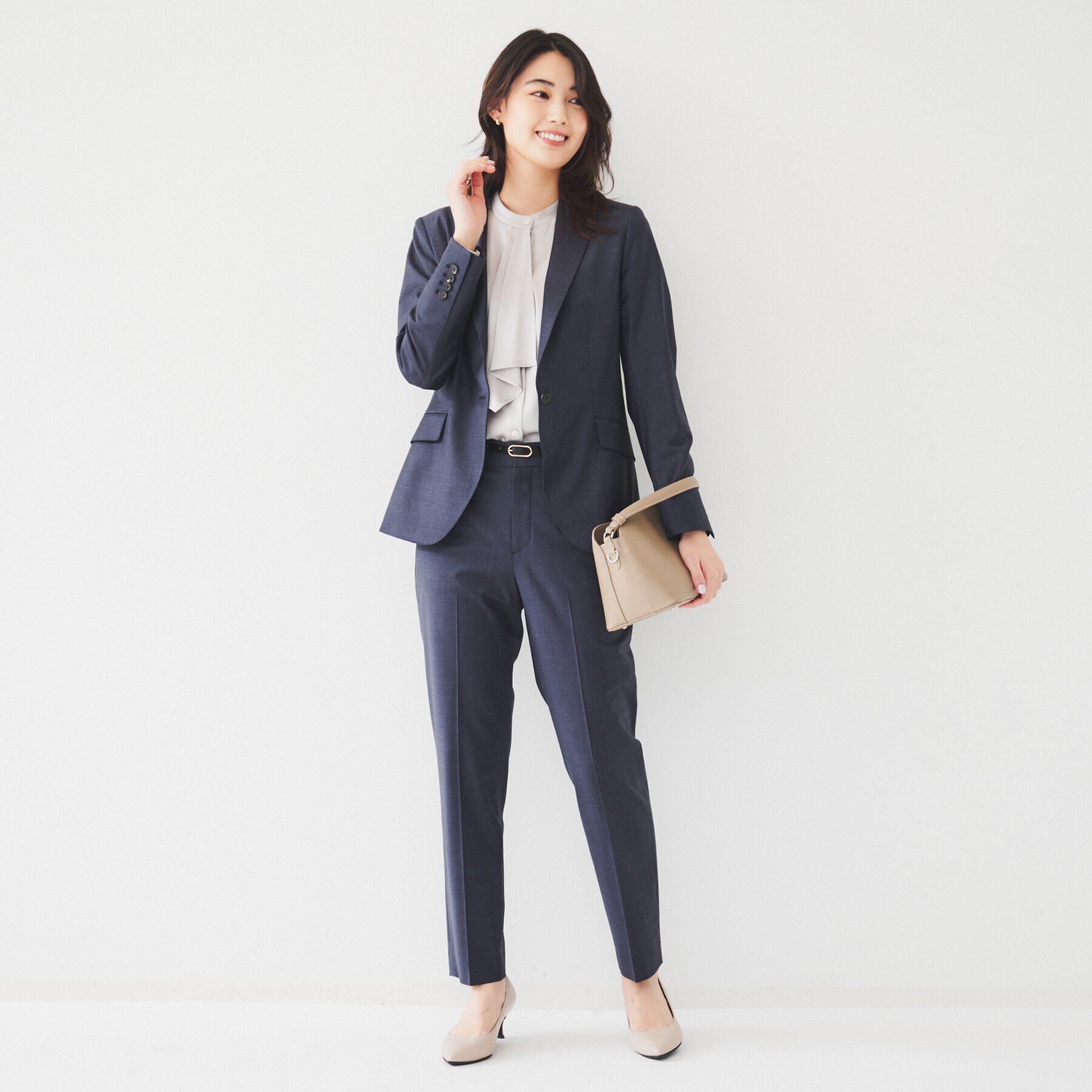 UNTITLED「【通勤スーツ】ウーステッド テーパードパンツ」|その他|