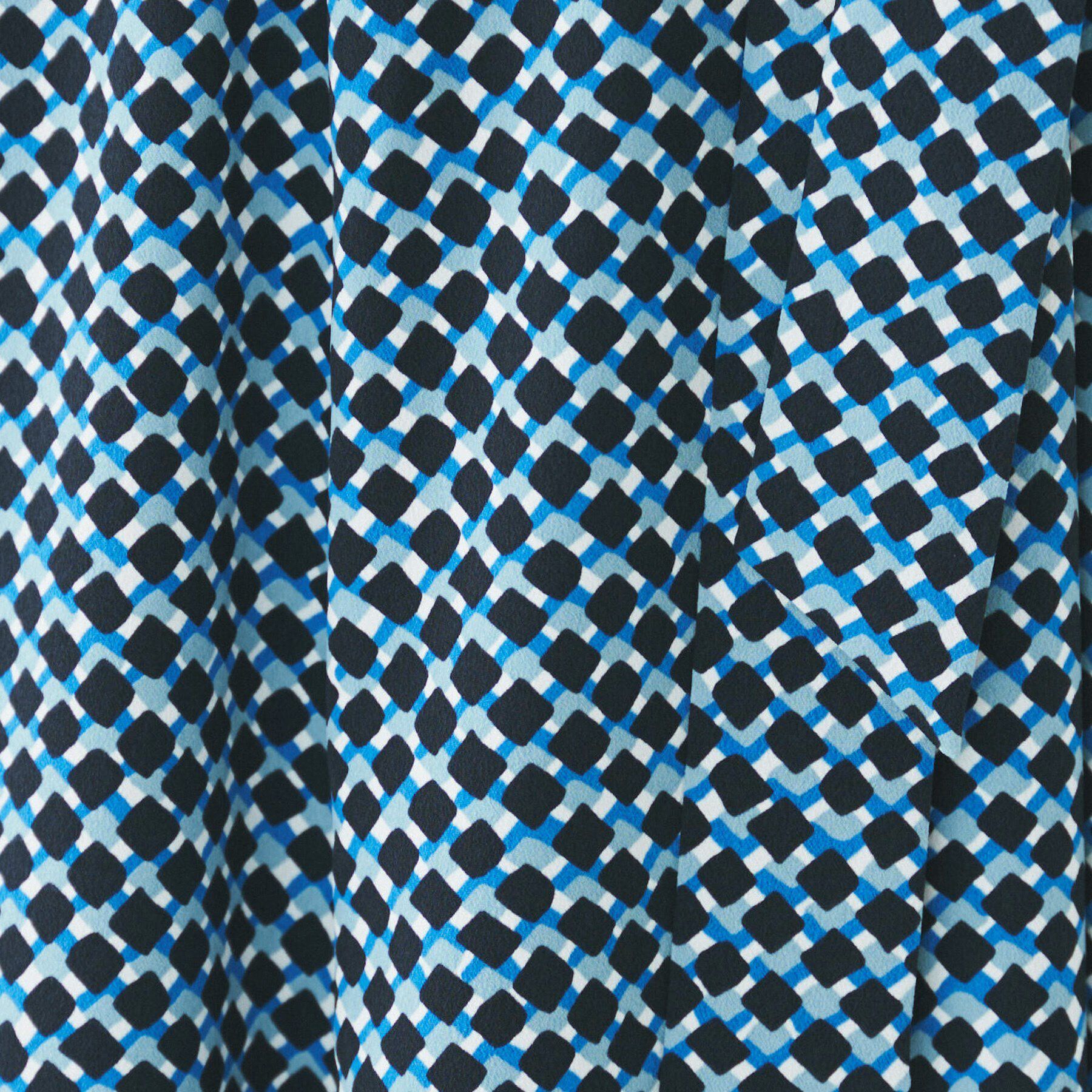 UNTITLED「【きれいめ／オフィス】スクエアジオメトリック柄ワンピース」|ワンピース|