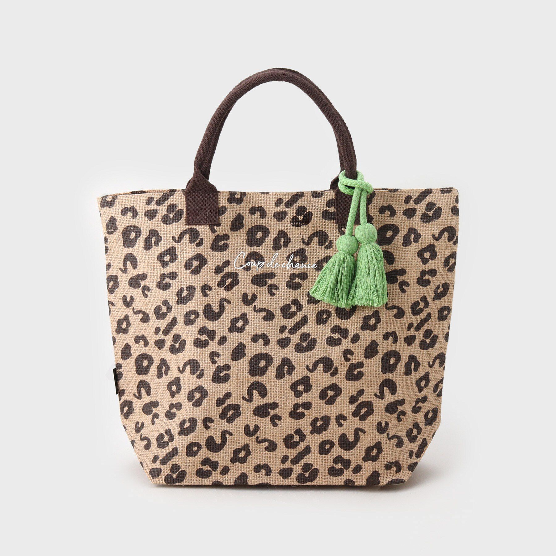 COUP DE CHANCE「天然素材・アニマルエコバッグ2」|トートバッグ|グレージュ(350)