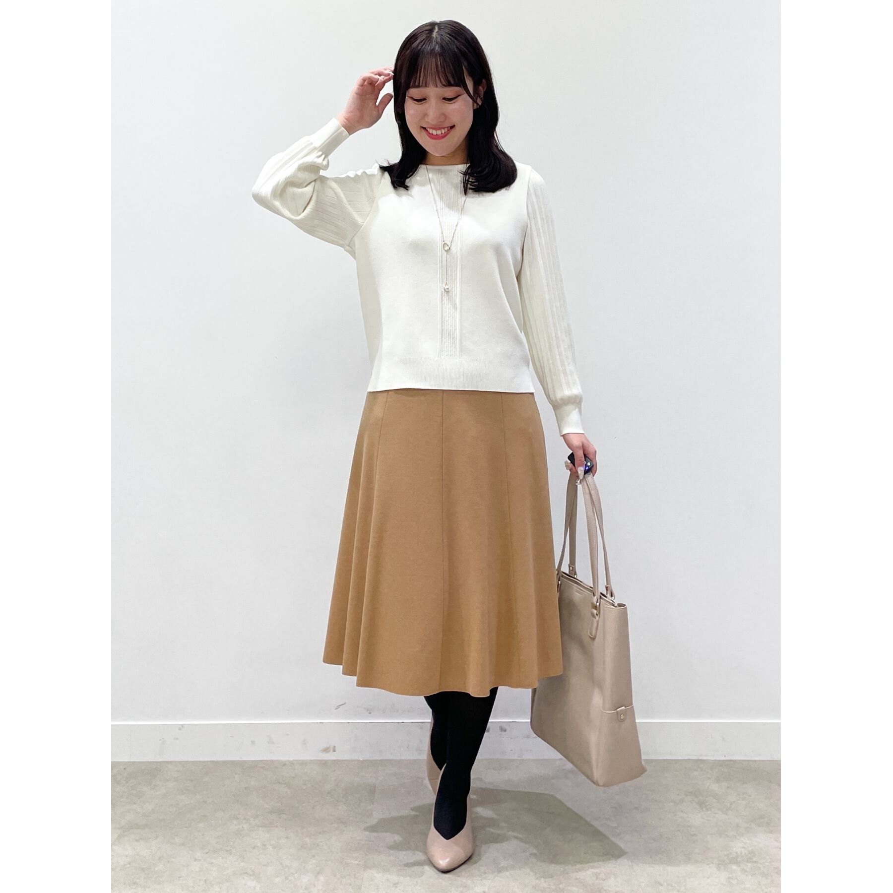 Reflect「【大人気ニットに新色登場！マイカラニット+／細見え／WEB限定カラーあり／マシンウォッシュ可／選べる」|ニット・セーター|