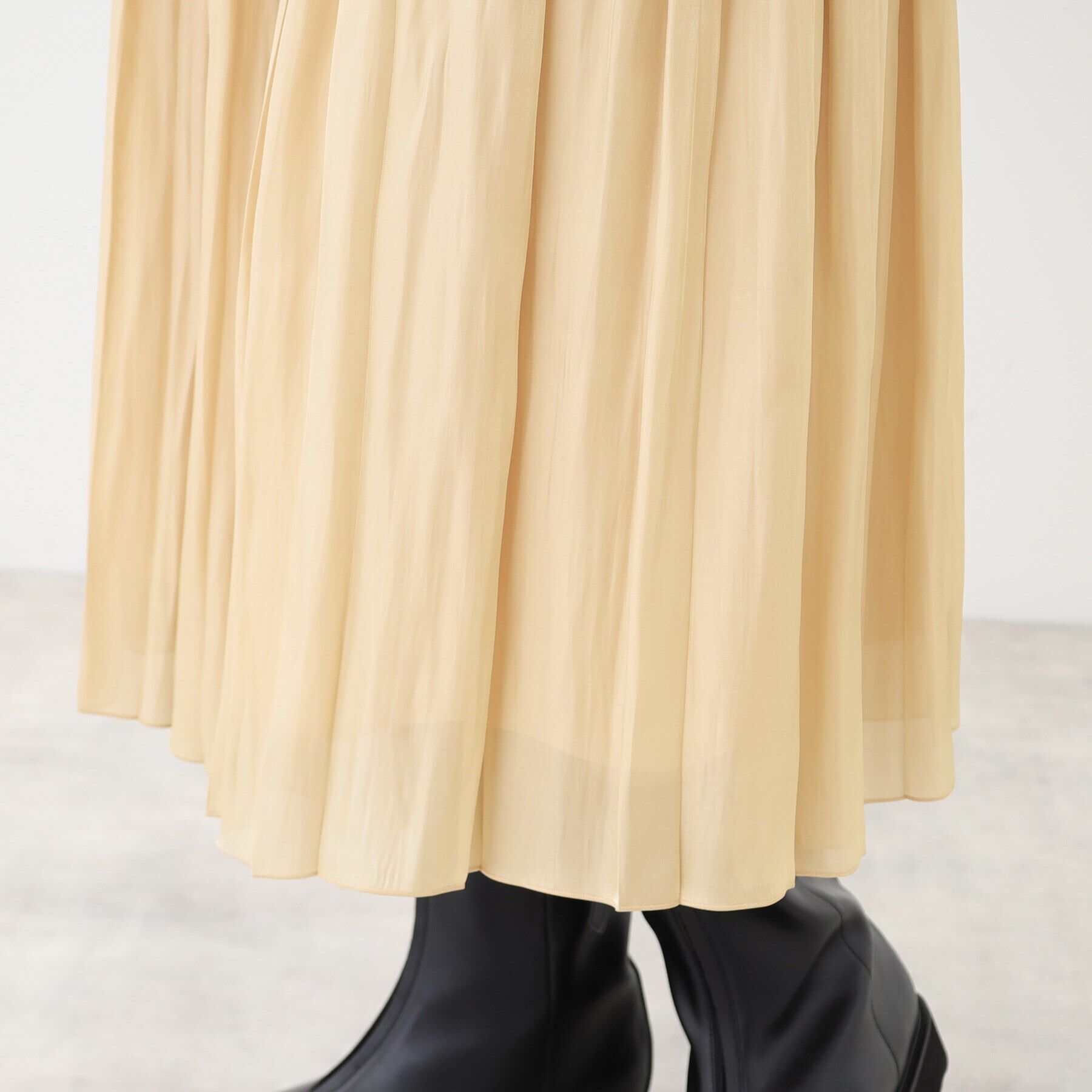 Reflect「【手洗い可】シャイニープリーツスカート」|スカート|