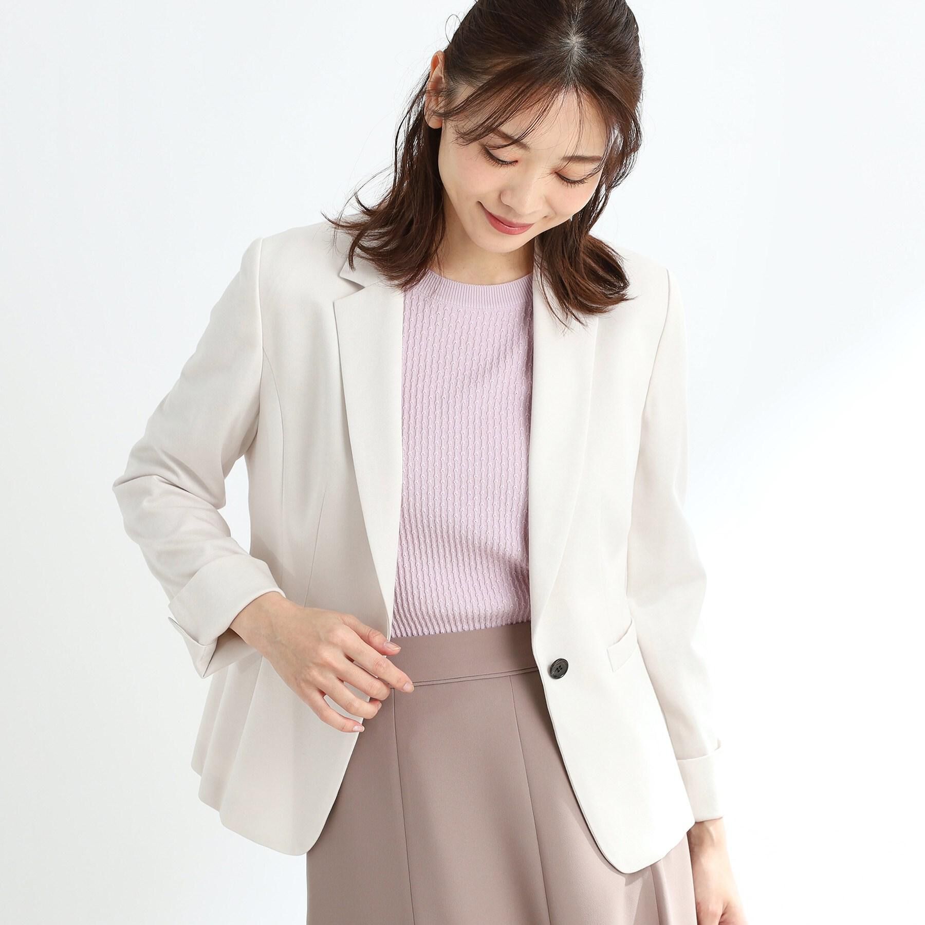 Reflect「【匠シリーズ／洗える】匠ジャケット／ベーシックテーラード」|テーラードジャケット|グレージュ(050)