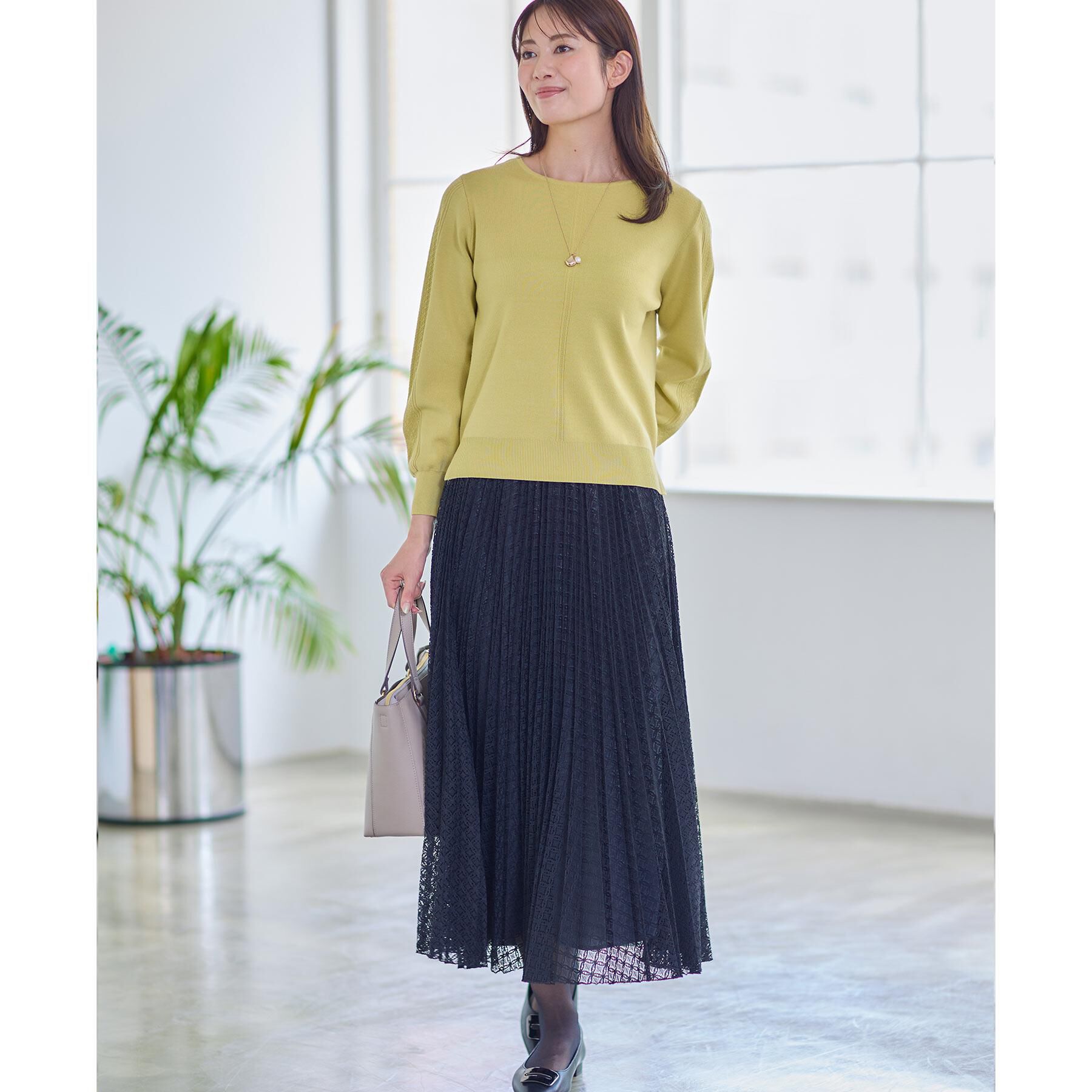 Reflect「【選べる6色／長く着られる◎】ボートネックニット」|ニット・セーター|